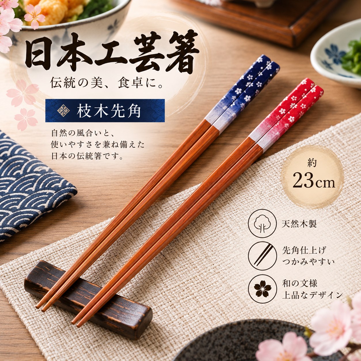 【HIYASU日安工坊】日本工藝箸-櫻吹雪, , large