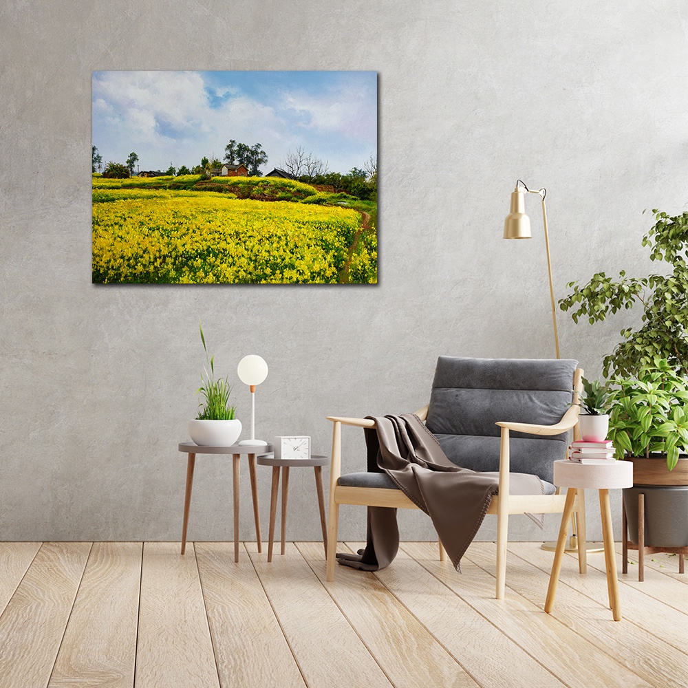 【御畫房】油菜花 國家一級畫師手繪油畫60&times;80cm(VF-02), , large