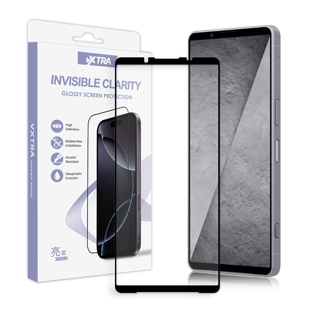 VXTRA 全膠貼合 SONY Xperia 1 VIII 八代 滿版疏水疏油9H鋼化頂級玻璃貼 保護貼(黑), , large