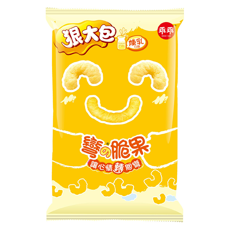 乖乖彎的脆果-煉乳 狠大包75g, , large