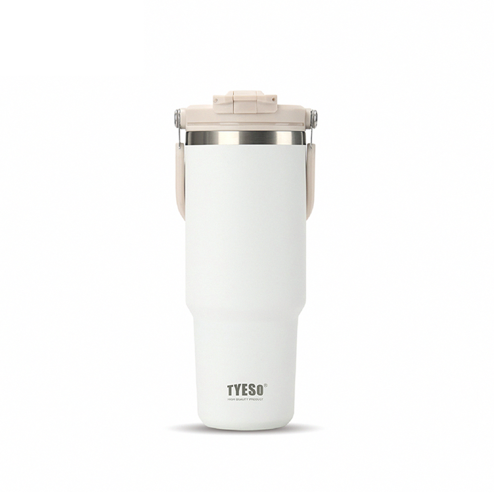 【H&R安室家】TYESO泰碩  304不鏽鋼雙飲保溫杯900ml(H37), , large