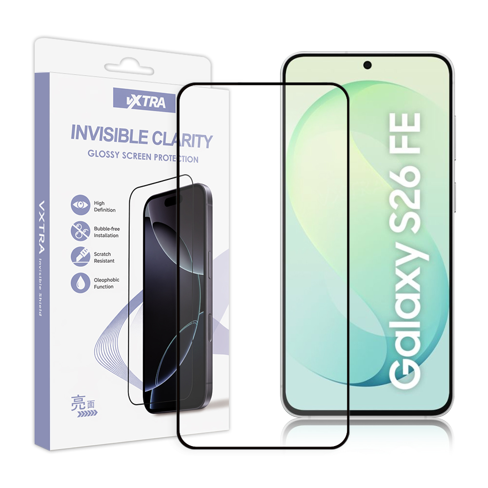 VXTRA 全膠貼合 三星 Galaxy S26 FE 滿版疏水疏油9H鋼化頂級玻璃貼 保護貼(黑), , large
