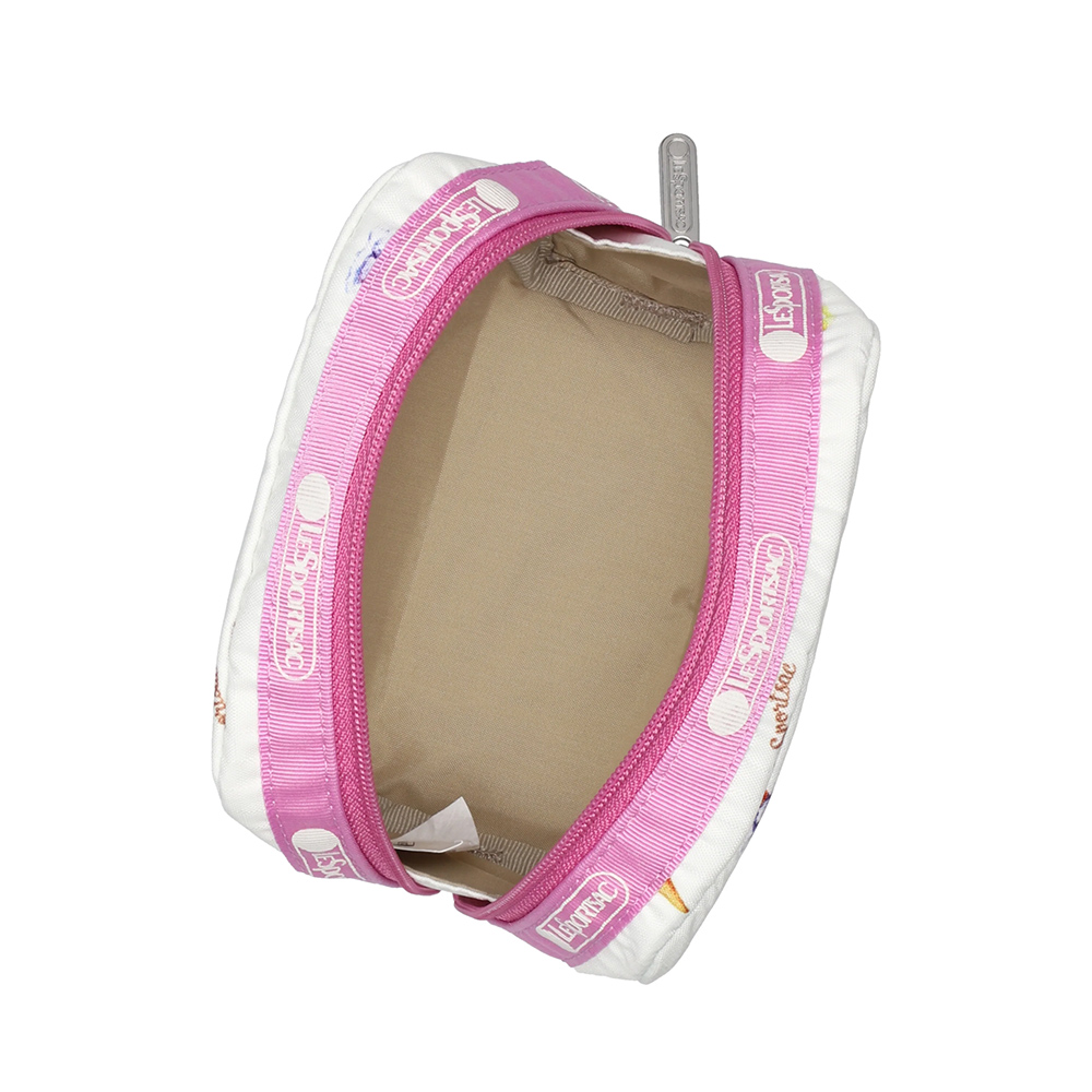 Lesportsac Square Cosmetic 方形收納化妝包 盥洗包 收納袋 送禮 禮物 推薦 女包(繽紛冰淇淋), , large