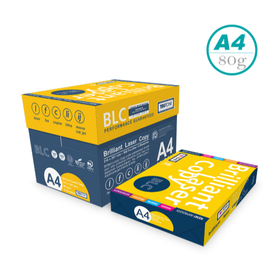 箱購 BLC A4 80磅影印紙 (A4 x 5包入) (雷射 . 影印 . 傳真 . 噴墨 ), , large