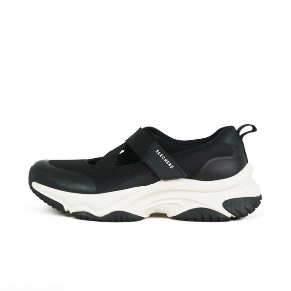 Kixpress-Skechers 思克威爾 Moonhiker 女 休閒鞋 瑪莉珍鞋 舒適 穿搭 厚底 黑 白 [177602BLK], , large
