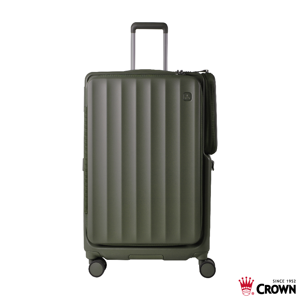【CROWN】WAVE 29吋前開式側袋磁吸剎車箱-森林抹茶, , large