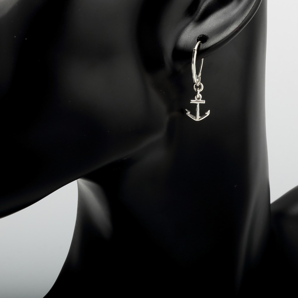 【Angel & Me】Hope Anchor Sailor s925 Sterling Silver earrings gift, , large