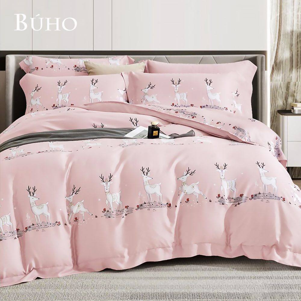 BUHO 60支100%TENCEL純天絲全鋪棉兩用被冬包組-雙人-(多款任選), 夢鹿, large