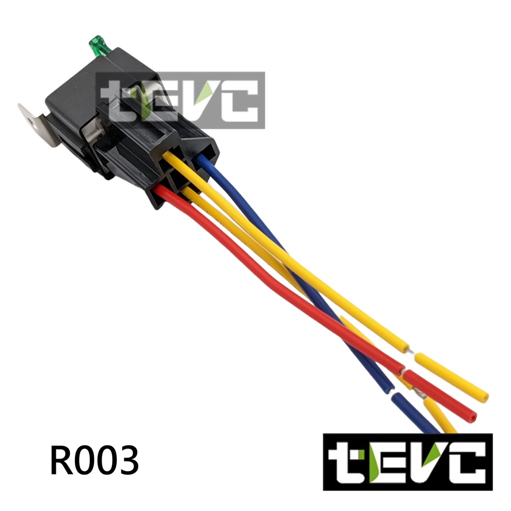 《tevc》R003 車用繼電器 自帶保險絲 保險絲座 DC12V, , large