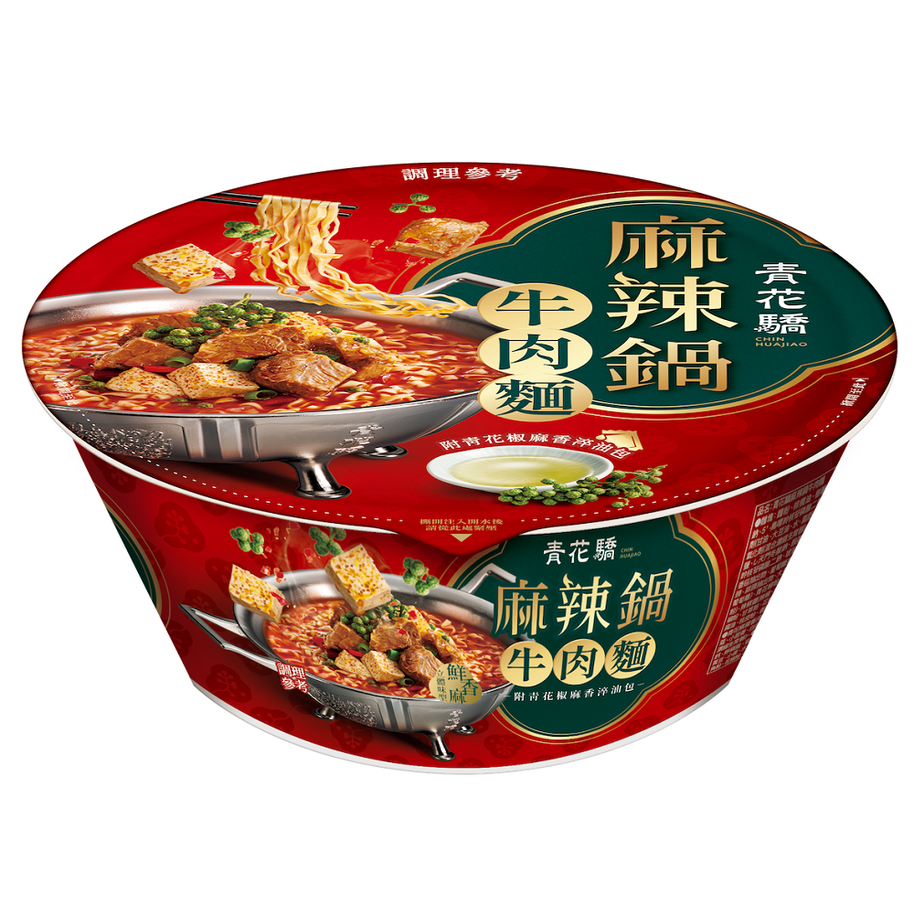 青花驕麻辣鍋牛肉麵(肉量升級版)碗188g, , large