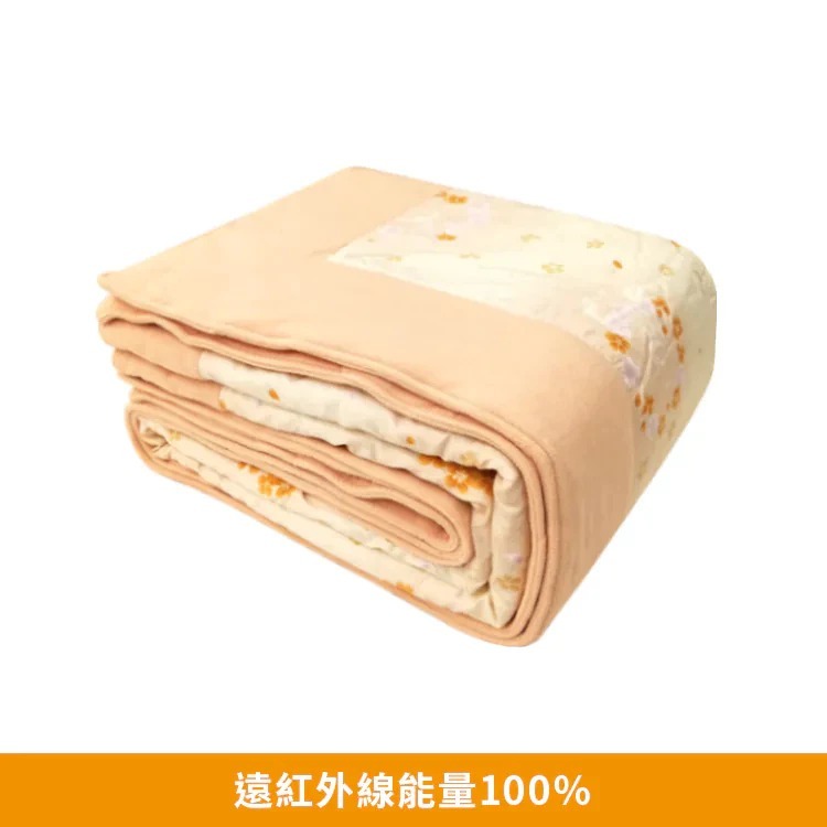 [CINN Far-Infrared] Nano FIR Sakura Orange 3-Piece Bedding Set &ndash; Autumn/Winter Thickened Double Size｜6 x 7 ft, , large