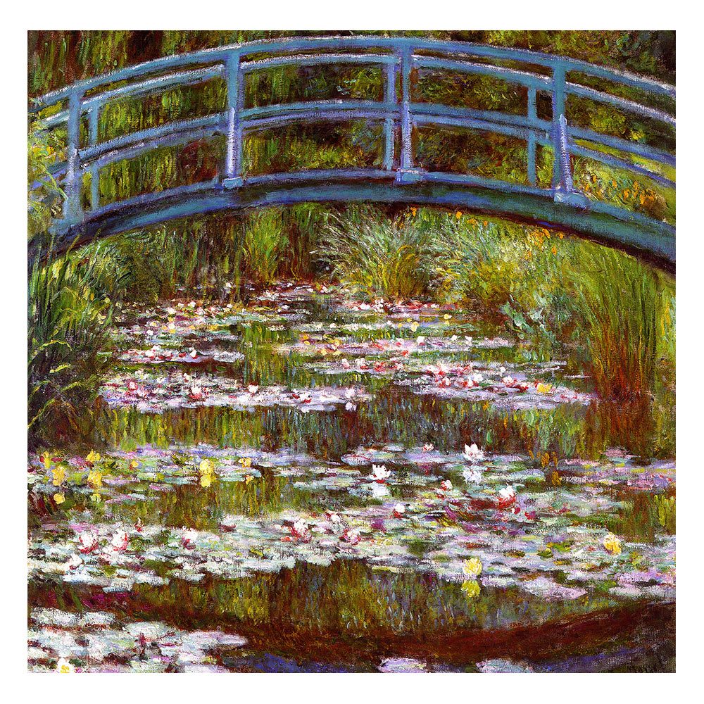 【御畫房】睡蓮 國家一級畫師手繪油畫80&times;80cm(VF-175), , large
