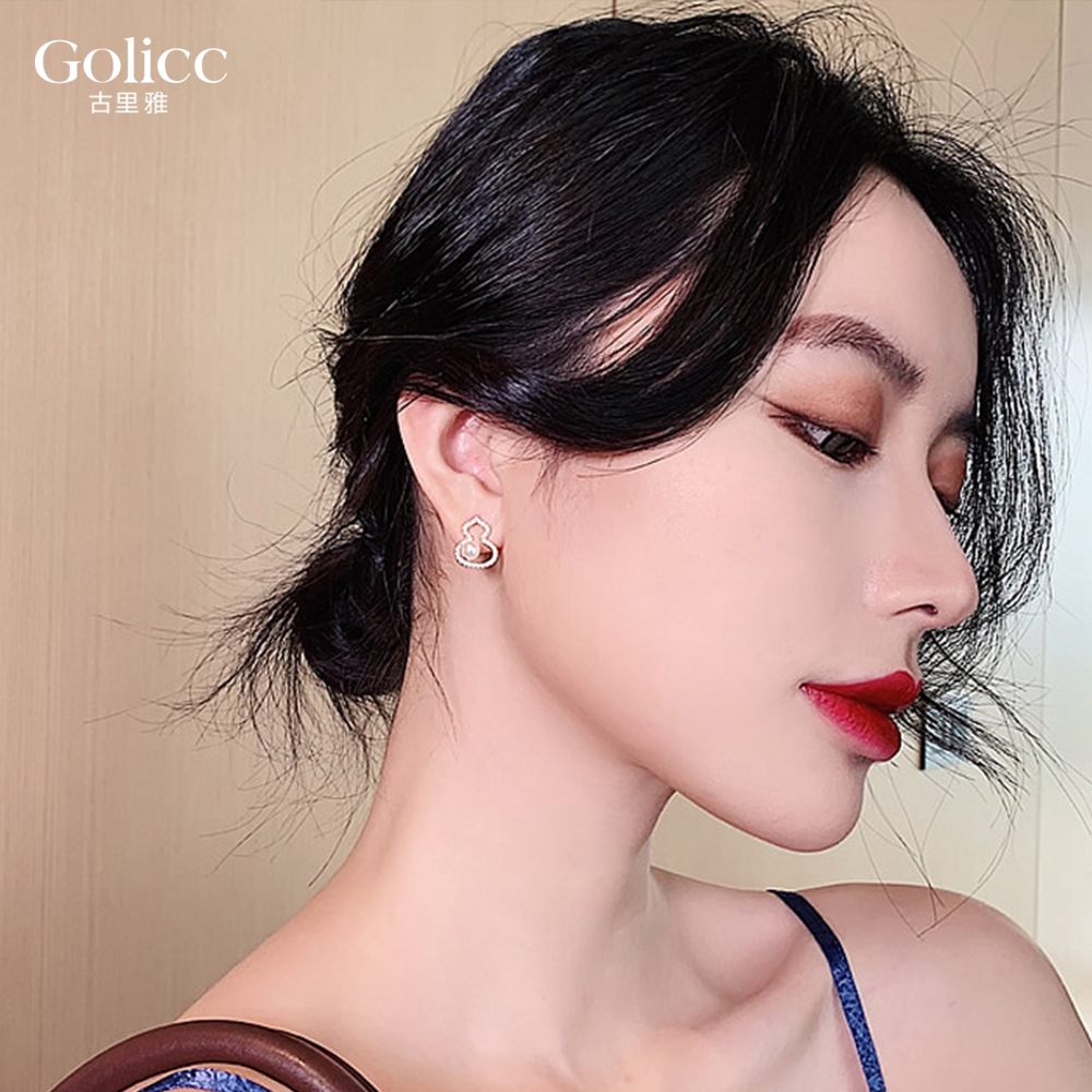 【Gulicc】古莉可 耳環 珍珠葫蘆, , large