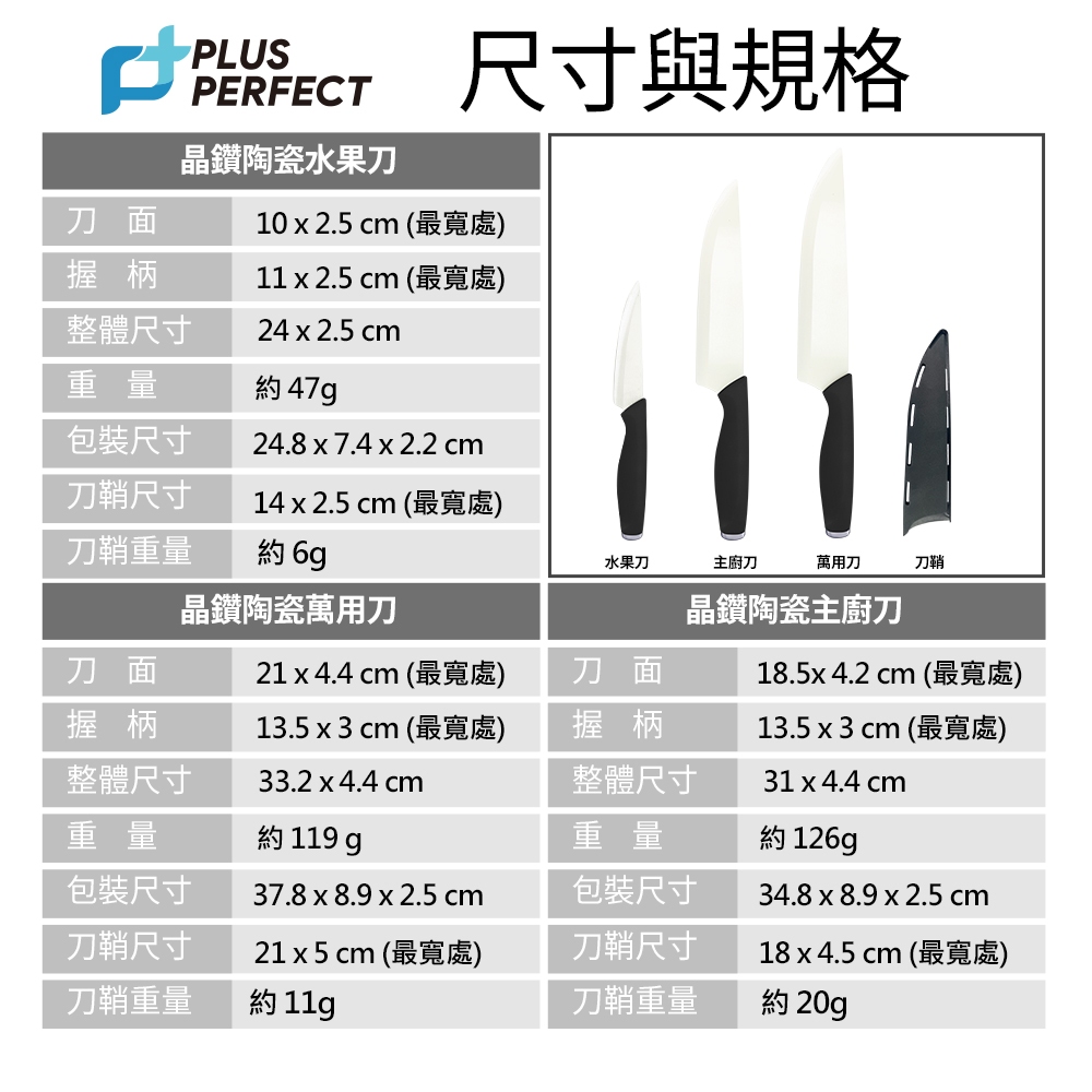 PERFECT 理想牌 晶鑽陶瓷刀具 水果刀-Leidea樂德兒, , large