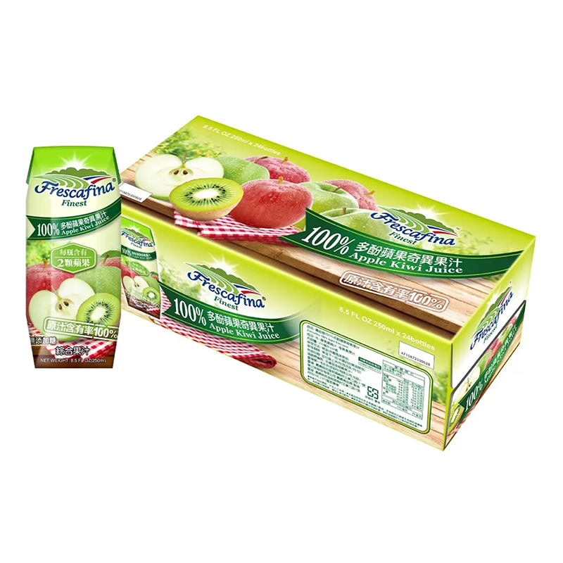 嘉紛娜 100%多酚蘋果奇異果汁 (250mlX24入/箱), , large