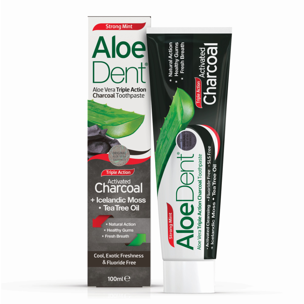 Aloe Dent Charcoal Toothpaste, , large