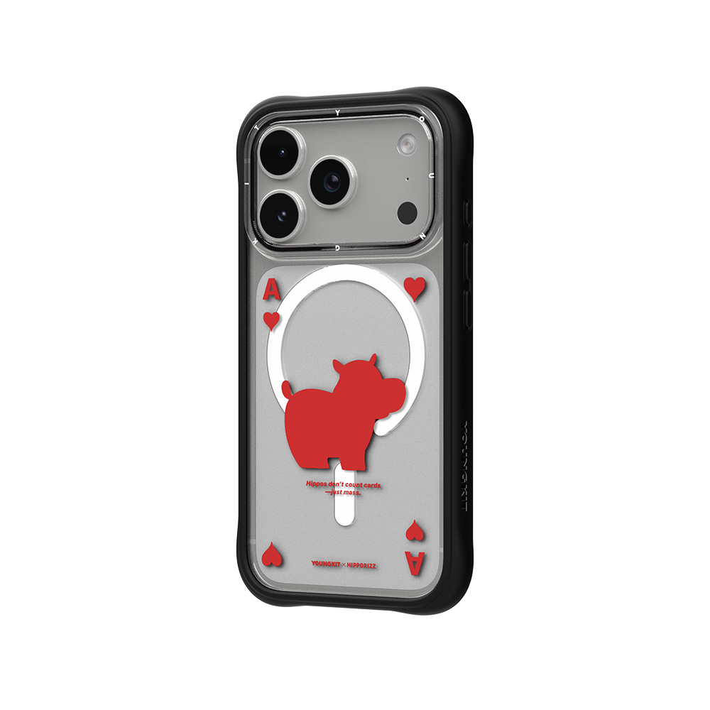 【HIPPORIZZ】iPhone 17 Pro Youngkit Swapit 河馬紅心A矽膠磁吸保護殼, , large
