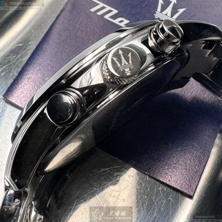 [星晴錶業]MASERATI手錶,42mm,R8853151005寶藍色錶面銀錶殼銀色精鋼錶帶款, , large