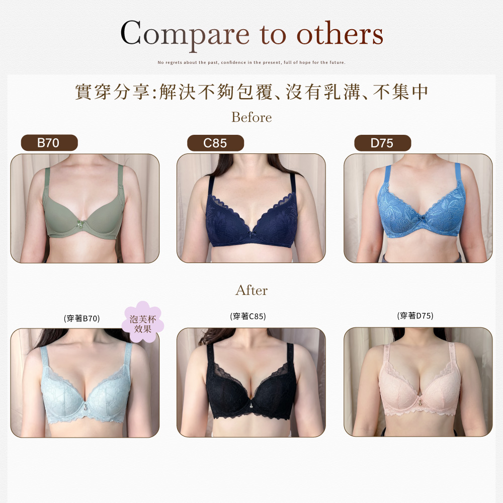 【Clany可蘭霓】沁柔微光 石墨烯蕾絲軟鋼圈BCD蕾絲內衣 ｜集中包覆・透氣抑菌 ｜質感黑 8072-63, , large