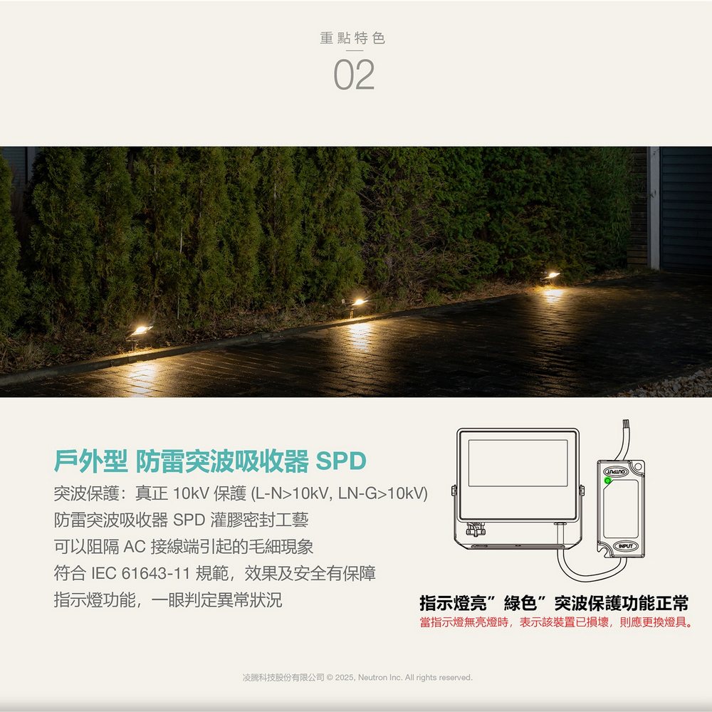 [凌騰科技] OSRAM 歐司朗 LED 20W 277V IP65防水撥切三段色溫 投光燈, , large