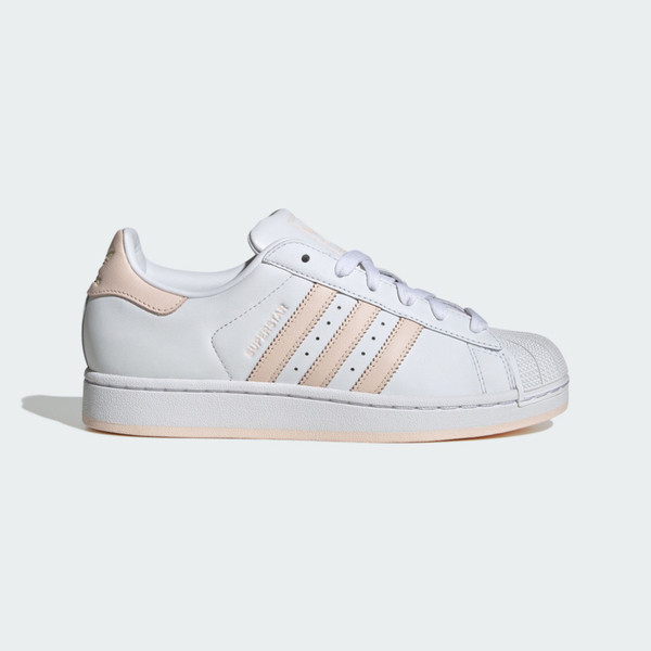 Kixpress-Adidas Superstar II W 女 運動休閒鞋 經典 貝殼頭 三葉草 舒適 百搭 白 粉膚 [JH7056], , large