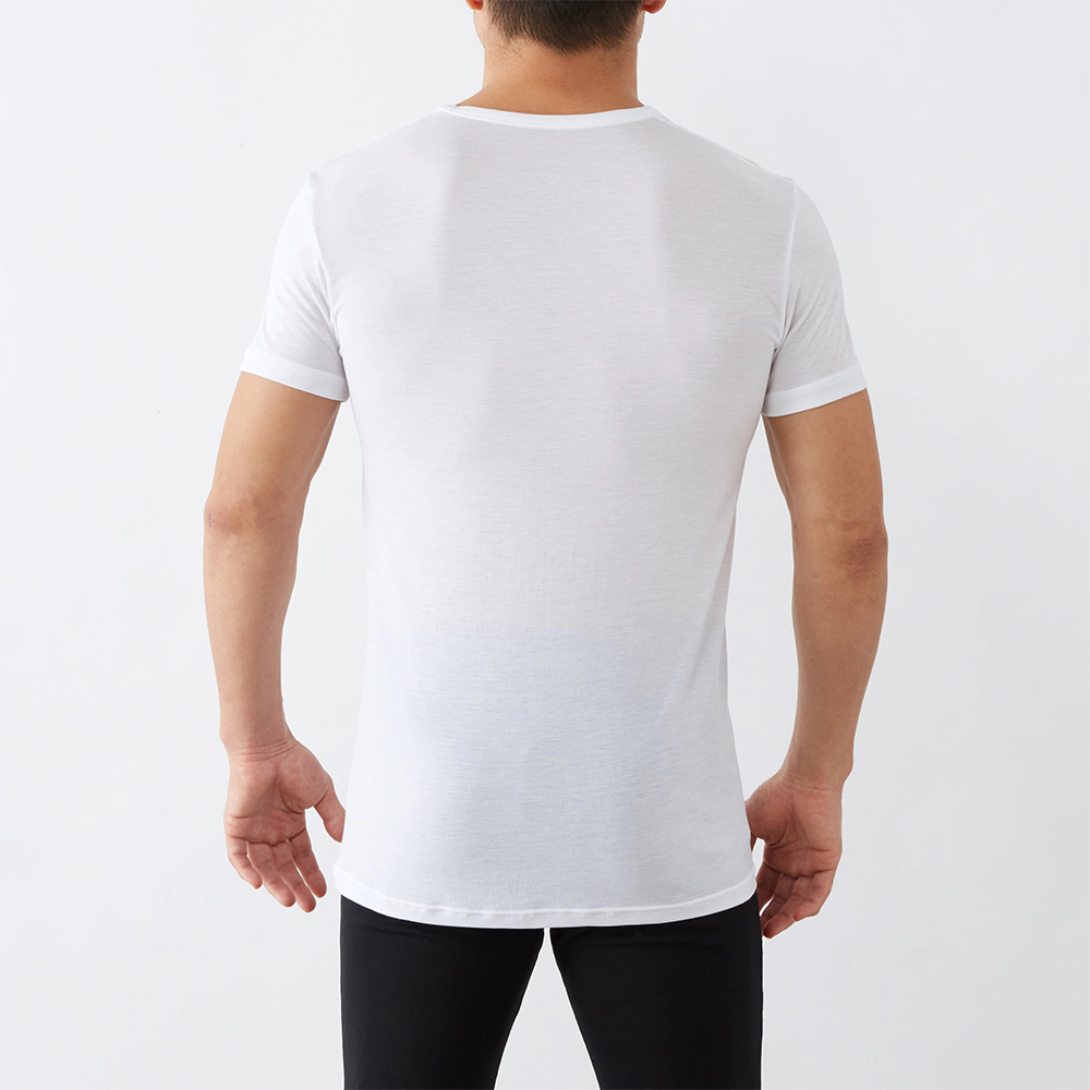 【日本郡是Gunze】COOLMAGIC 男士機能涼感 V領 短袖內衣 T-shirt-任選(M/L/LL), , large