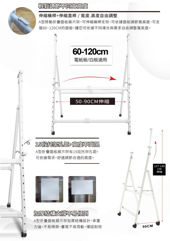 A型移動折疊面板展示架, , large