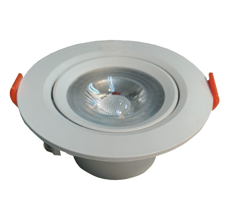 【感應王】LED-213-7A  7W微波搖擺感應嵌燈(黃光-嵌孔7cm-全電壓) 可調距離,日夜及時間, , large