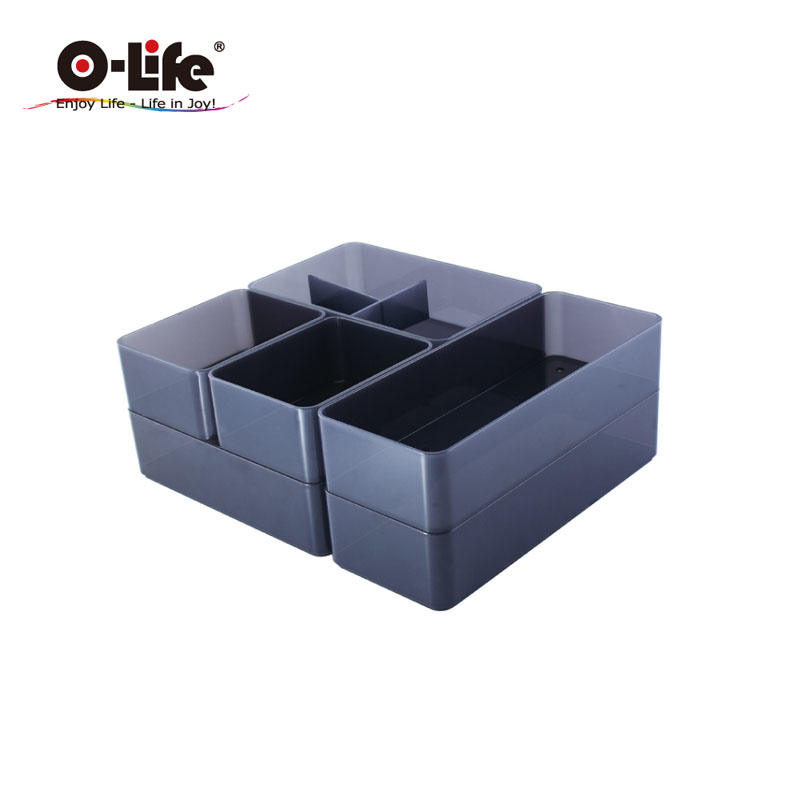 【O-Life】B-016 stacking storage box-red 5-piece set, , large
