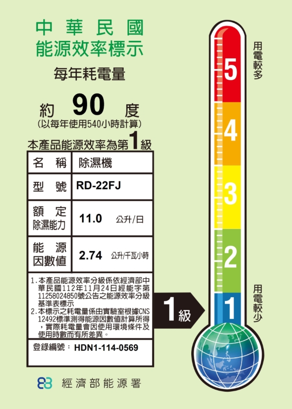 【HITACHI 日立】11公升舒適節電除濕機 RD-22FJ璀璨白, , large