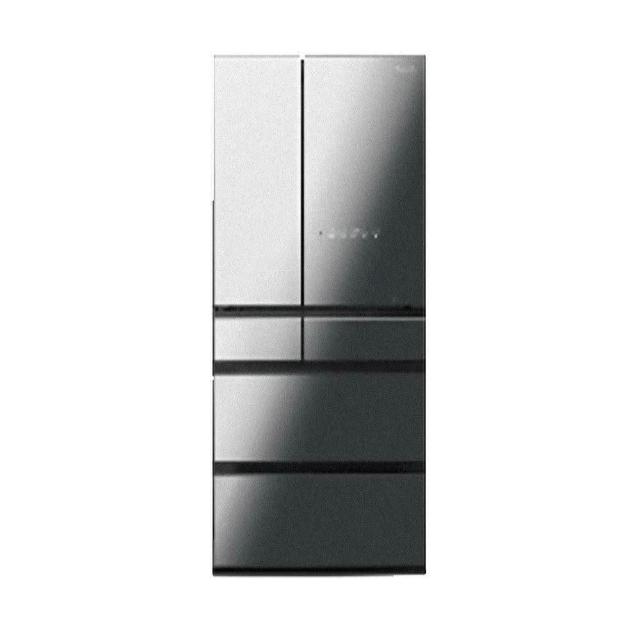 Panasonic 國際牌 550公升日製六門鏡面玻璃變頻電冰箱 鑽石黑 NR-F553WX-X1, , large