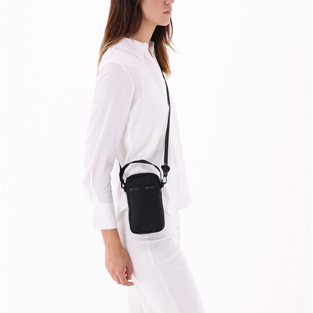 Lesportsac Mini Phone Crossbody 輕便隨身手機包 手機袋 隨身小包 送禮 禮物 推薦(永恆黑), , large