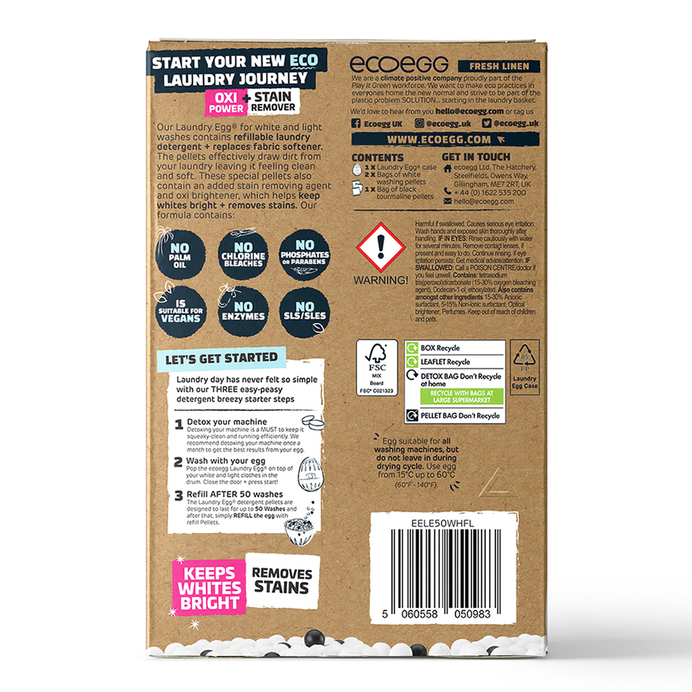 英國ECOEGG-環保低敏淺色衣物潔衣蛋(50次/粉藍柔軟舒棉)／, , large