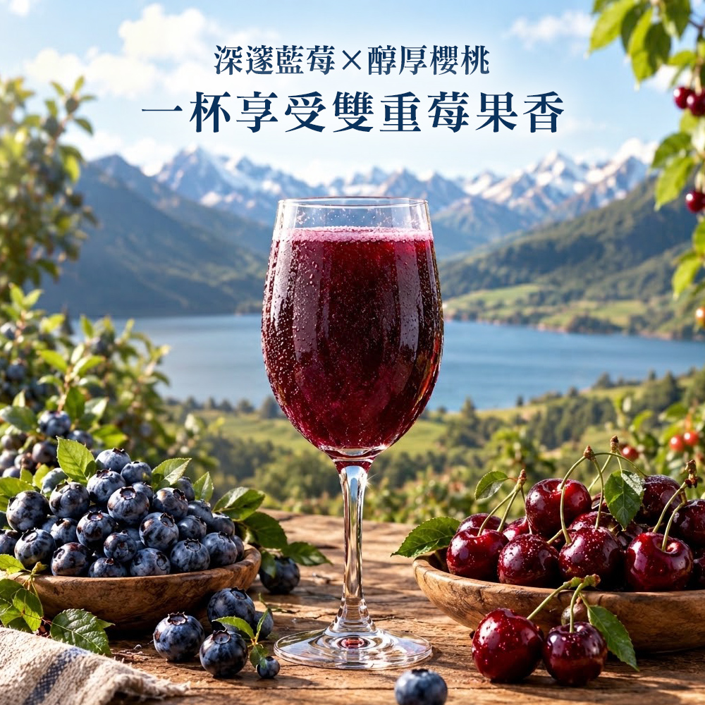 紐西蘭Eden Orchards 伊甸莊園100%純藍莓/櫻桃原汁 750ml x 2入組, , large