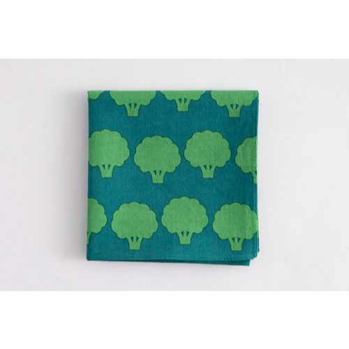 日本製 KAMAWANU Furoshiki 風呂敷/包袱布 全棉 方巾 多功能手帕 50x50 cm (綠色花椰菜), , large