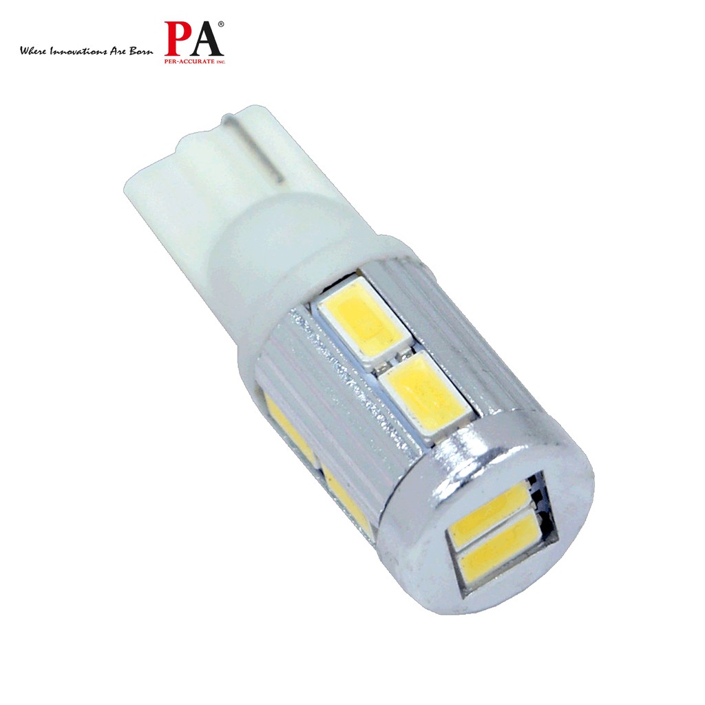 【PA LED】T10 10晶 三星 5630 SMD LED 白光 黃光 橘光 小燈 倒車燈 定位燈 日行燈, , large