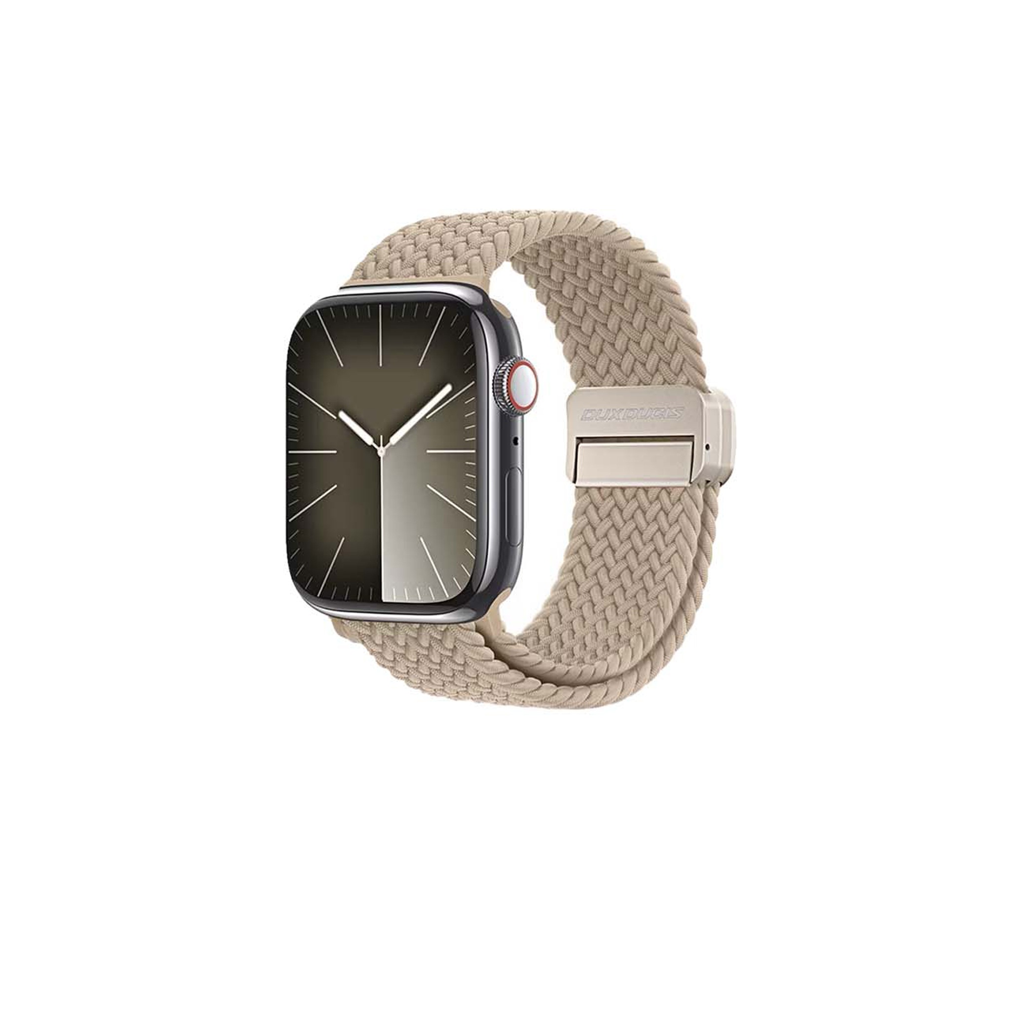 【山水之寶】DUX DUCIS Apple watch 44/45/49/S10 46/S11 46mm錶帶 彈力編織磁吸扣錶帶, , large