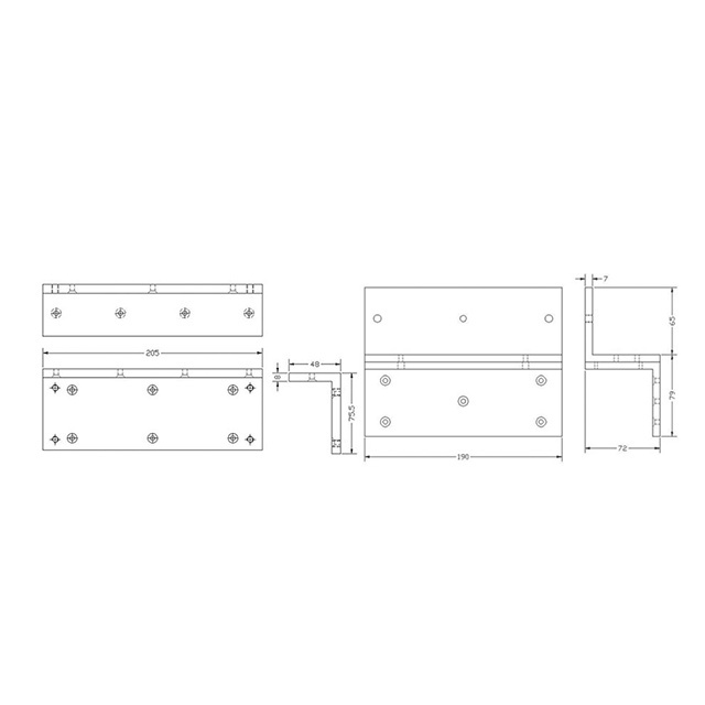 昌運監視器 PONGEE Pegasus PG-BLZ600 磁力鎖LZ固定型支架 適用PGL-600, , large