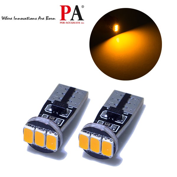 【PA LED】T10 3晶 三星 5630 SMD LED 黃光 白光 橘光 側燈 側方向燈 方向燈 小燈 定位燈, , large