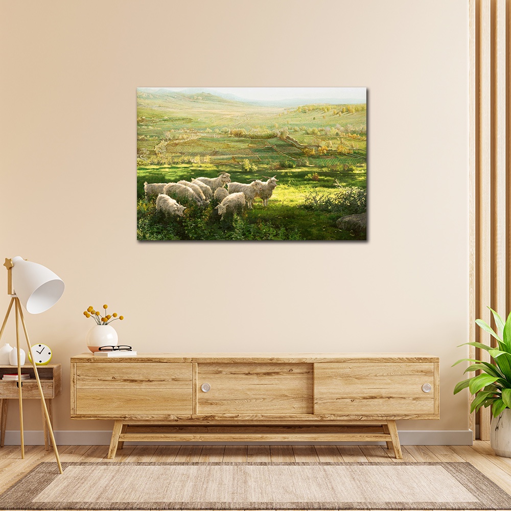 【御畫房】春風得意 國家一級畫師手繪油畫60&times;90cm(VF-12), , large