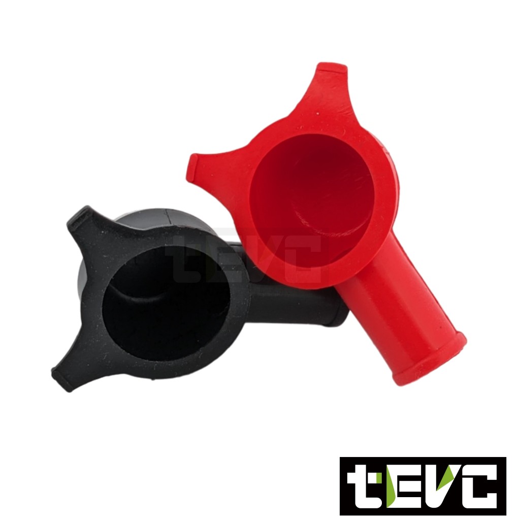 《tevc》BK012 電瓶保護 絕緣保護套 橡膠套 防塵蓋-紅色, 紅, large