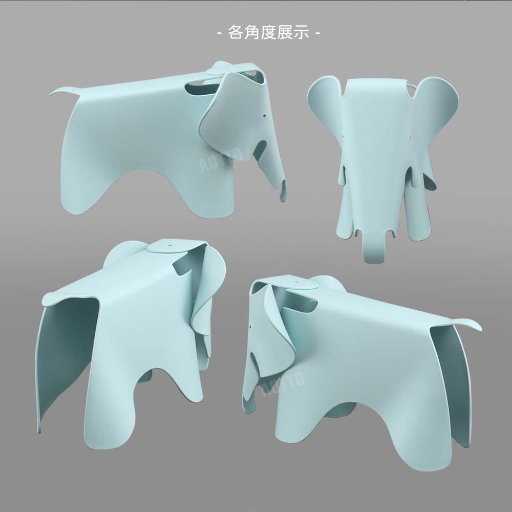 【AOTTO】北歐風大象造型椅/椅凳-綠色(LC-010GN), , large