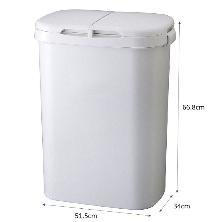 日本RISU｜H&H系列 二分類防水垃圾桶 70L, , large