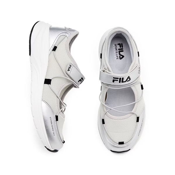 Kixpress-Fila Ballet 女 運動休閒鞋 芭蕾風 銀灰 [5-C949Z-480], , large