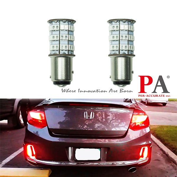 【PA LED】1157 雙芯 55晶 5630 2835 SMD LED 紅光 煞車燈 尾燈 小燈 方向燈, , large