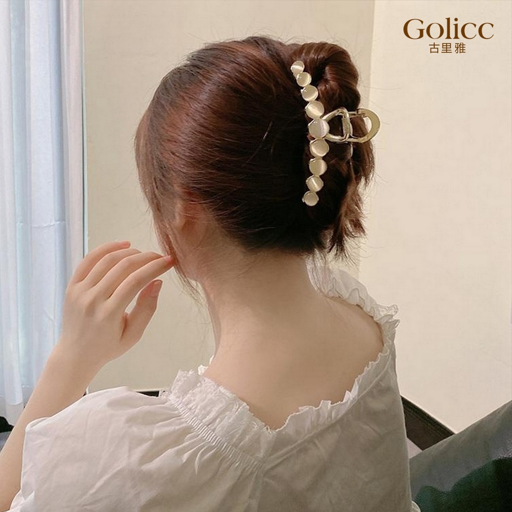 【Gulicc 】古莉可 髮夾 猫眼石珍珠抓夾, , large