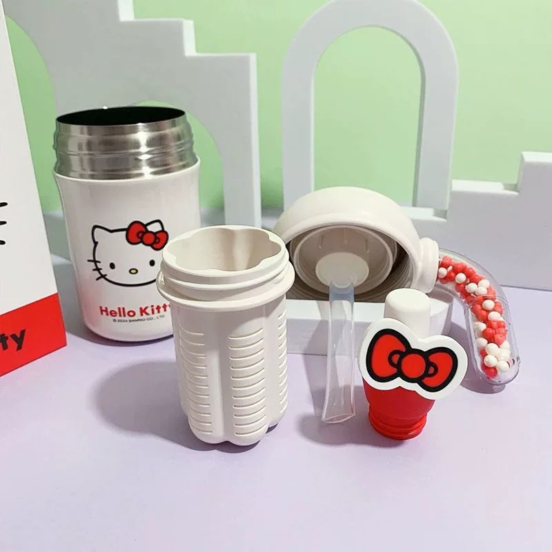 【hababy環安家居】杯具熊 Hello Kitty 奇趣把手保溫杯✨正版三麗鷗辦公室泡茶壺400ml, , large