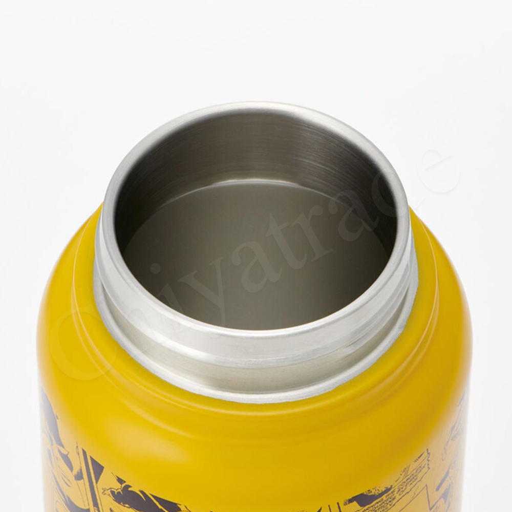 【百科良品】MARVEL 漫威 漫畫風紀念款 不鏽鋼保溫杯 隨身杯 800ML(提把設計)-黃, , large