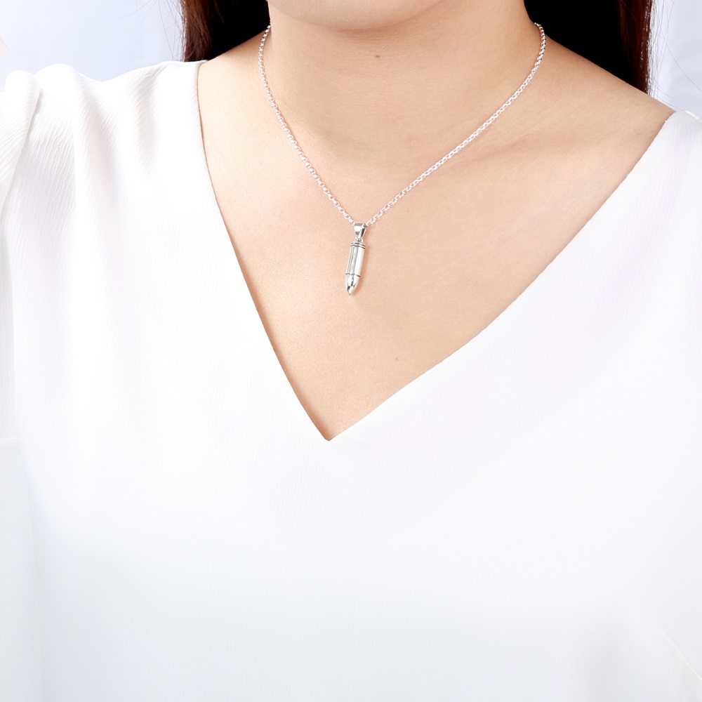 【Angel & Me】Bullet s925 sterling silver necklace Birthday Valentine Day gift, , large