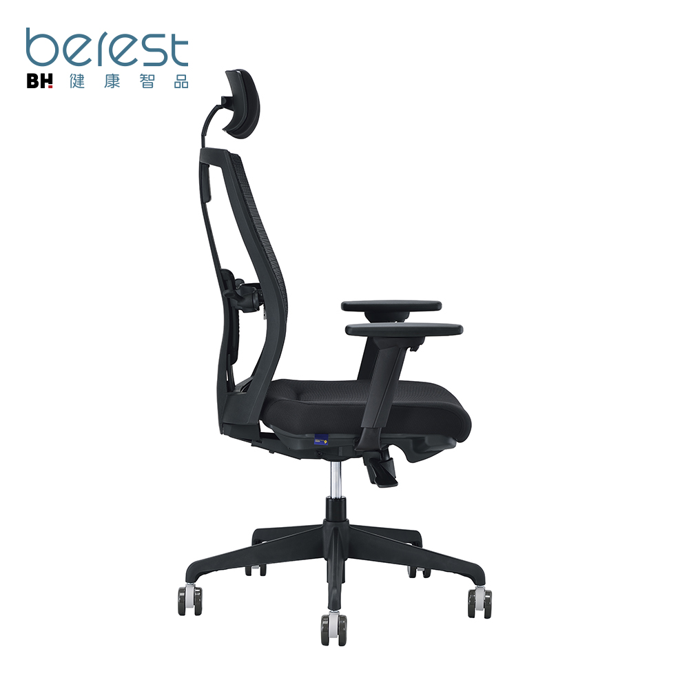 【berest】EVO XT8 多段調整人體工學椅-堅毅黑, , large